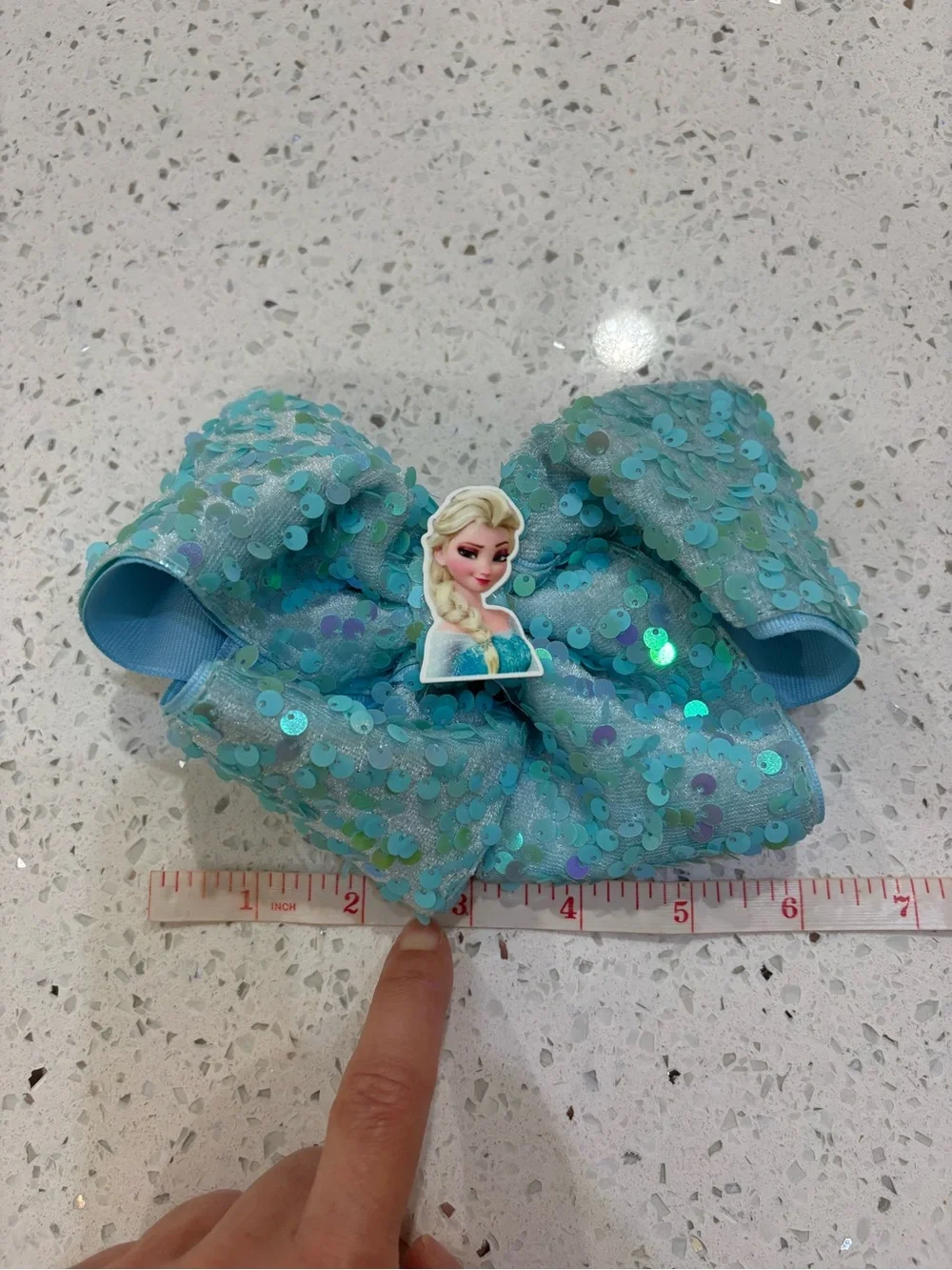 Disney Princess & Trolls Kids Hair Bow Set - Blue, Teal, Pink